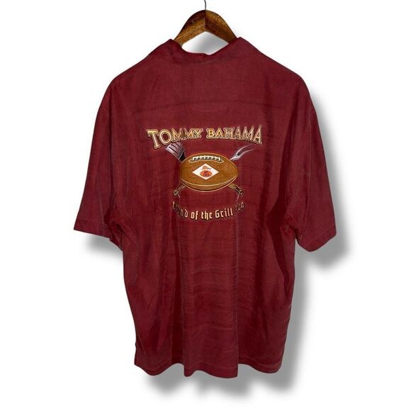 Limited Edition Tommy Bahama Grill master Button Down Shirt Size L - Picture 2 of 9